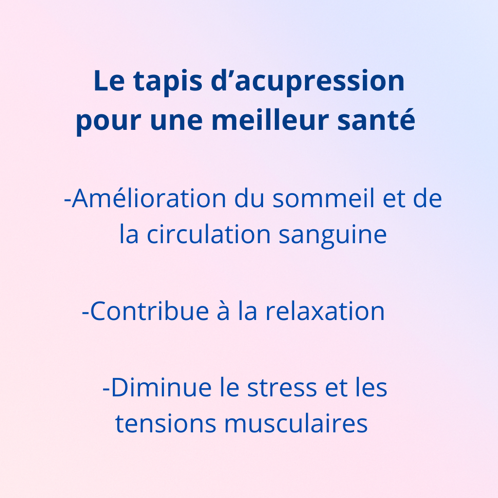 La Maison des Ostéos – Le tapis d’acupression pour une meilleure santé