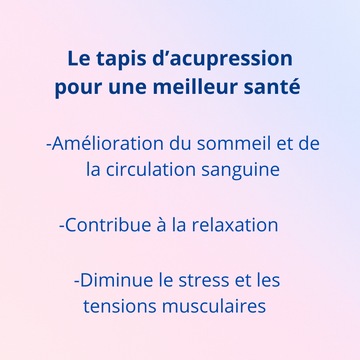 La Maison des Ostéos – Le tapis d’acupression pour une meilleure santé